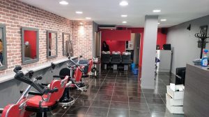 Mur en parement - Salon Benoît Coiffure - Cavaillon